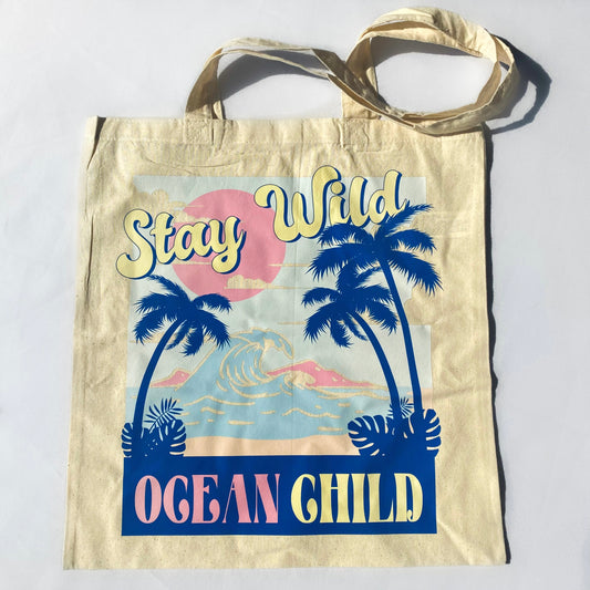 Vintage Ocean Child Tote Bag